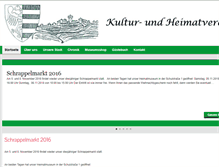 Tablet Screenshot of heimatverein-schraplau.de